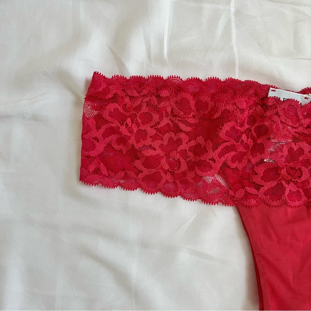 NWT La Perla primaries lace pink thong panty S - Picture 2 of 11